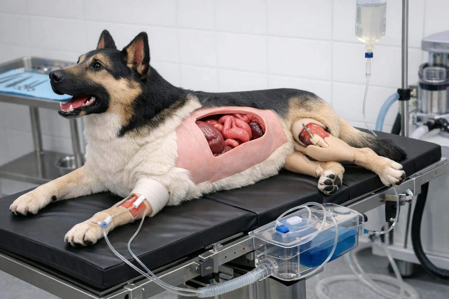 fantom weterynaryjny psa do ćwiczeń chirurgicznych